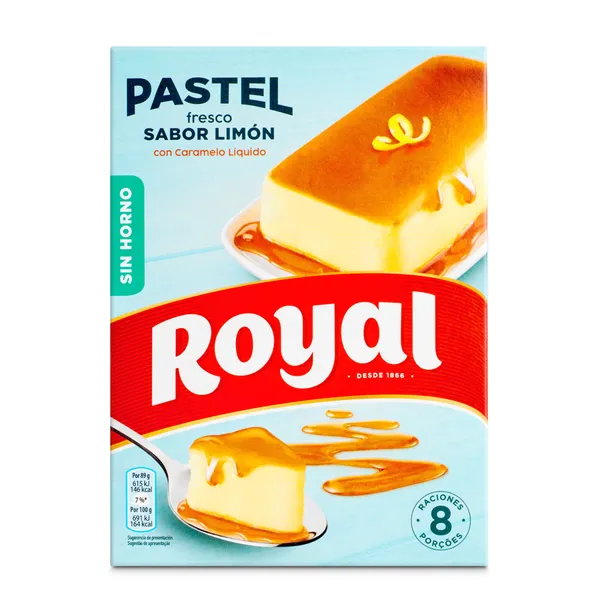 Preparado para pastel fresco sabor limón Royal 103 g 2