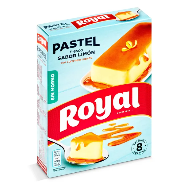 Preparado para pastel fresco sabor limón Royal 103 g 3