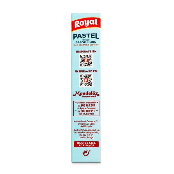 Preparado para pastel fresco sabor limón Royal 103 g 5