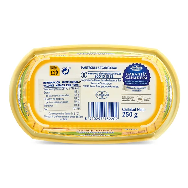 Mantequilla Asturiana 250 g 5
