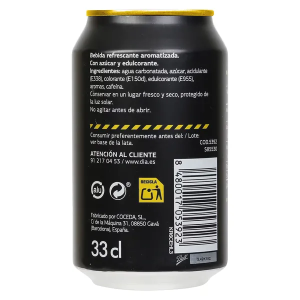 Refresco de cola Hola Cola de Dia pack 12 x 33 cl 3