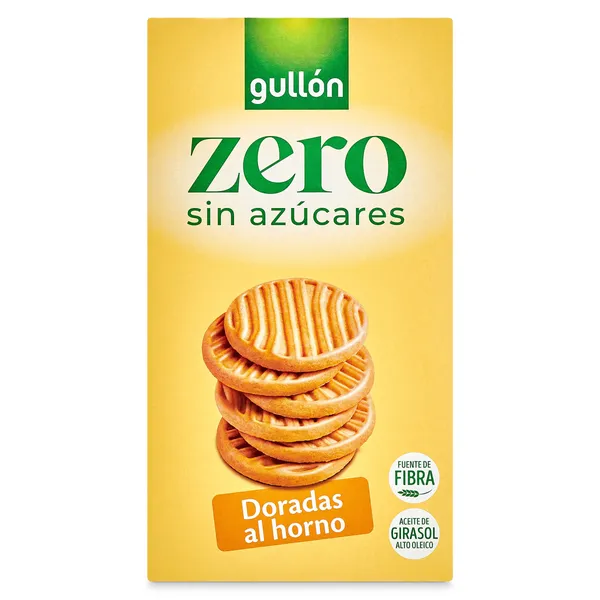 Galletas doradas al horno sin azúcares Gullón caja 330 g 2