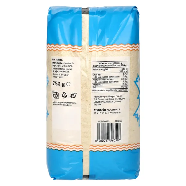 Pan rallado El molino de Dia 750 g 3