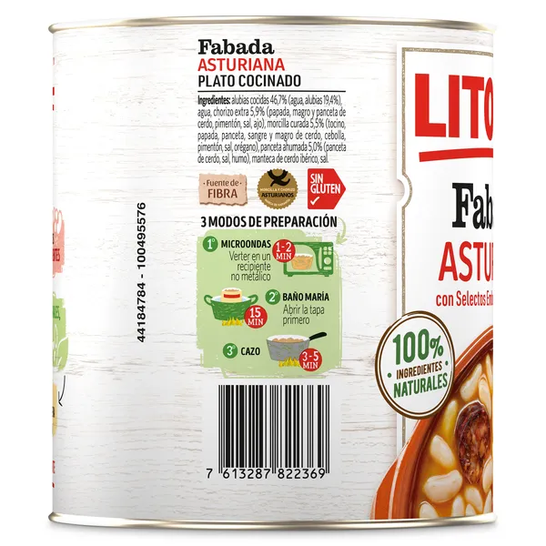 Fabada asturiana Litoral lata 850 g 2