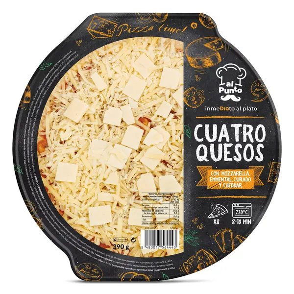 Pizza 4 quesos Dia Al Punto 390 g 2