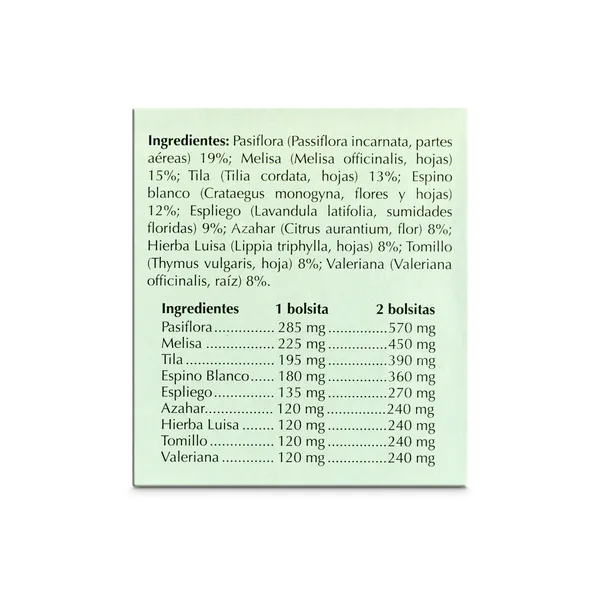 Infusión tranquilidad Compañía de las Indias caja 20 unidades 3