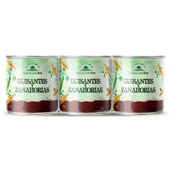 Guisantes y zanahorias Dia Vegecampo 3 x 130 g 2
