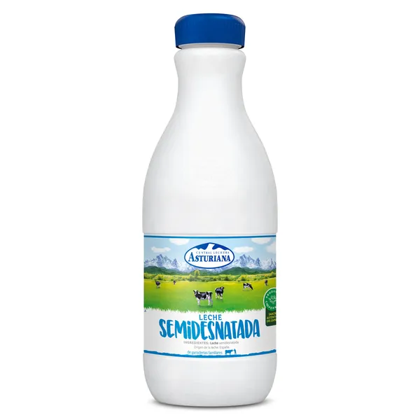 Leche semidesnatada Asturiana pack 6 x 1.5 L 2