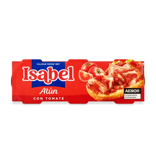 Atún con tomate Isabel lata 3 x 52 g 2