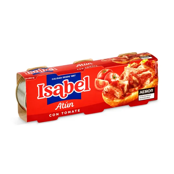 Atún con tomate Isabel lata 3 x 52 g