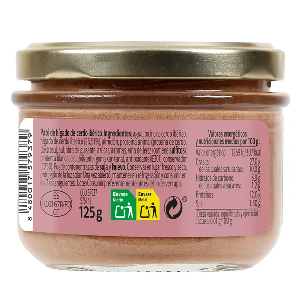 Paté de cerdo ibérico Dia Nuestra Alacena 125 g 2