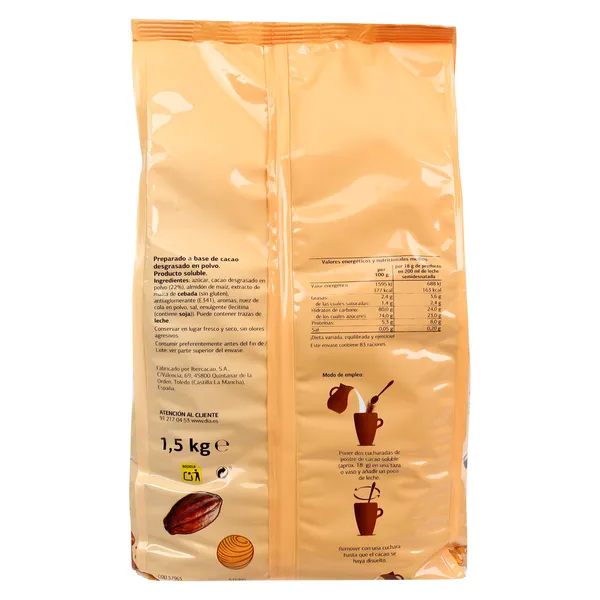 Cacao soluble Dia Temptation 1.5 Kg 4