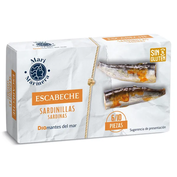 Sardinillas en escabeche Dia Mari Marinera 65 g 3