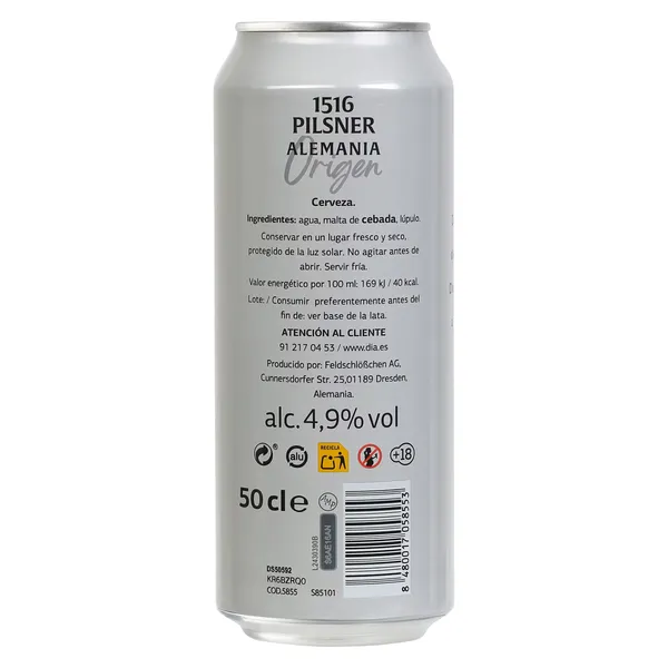 Cerveza pilsner 1516 Dia Ramblers 50 cl 3