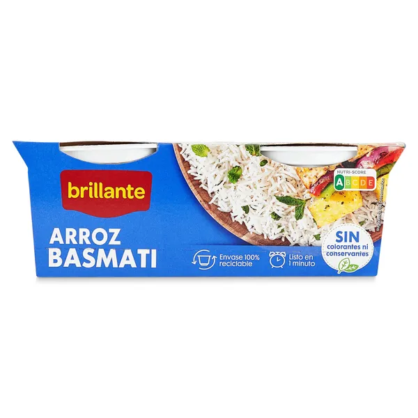 Vasos de arroz basmati Brillante 2 x 125 g 3