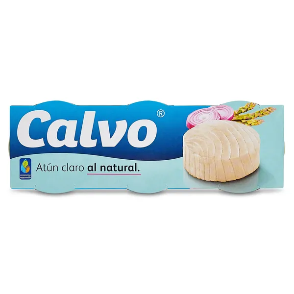 Atún claro al natural Calvo 3 x 56 g 2