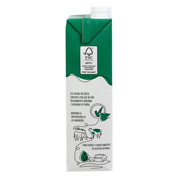 Leche desnatada Dia Láctea brik 1 l 4