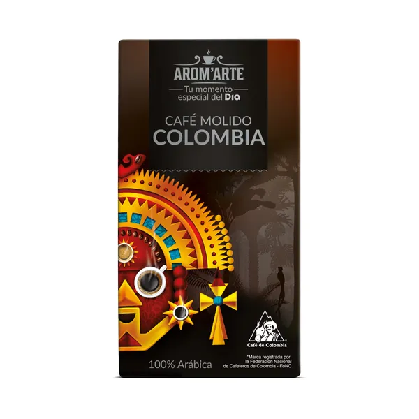 Café molido natural Colombia Arom'arte  de Dia bolsa 250 g 2