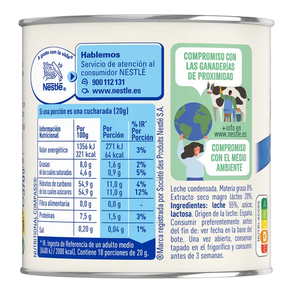 Leche condensada La Lechera 370 g 3