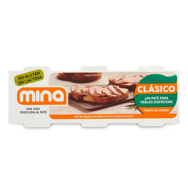 Paté de hígado de cerdo Mina 3 x 80 g 2