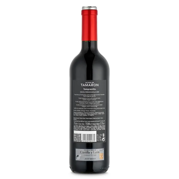 Vino tinto joven tempranillo Altos de Tamarón 75 cl 3