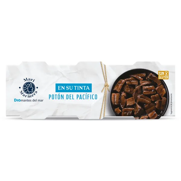 Potón del Pacífico en su tinta Dia Mari Marinera lata 3 x 51 g 2