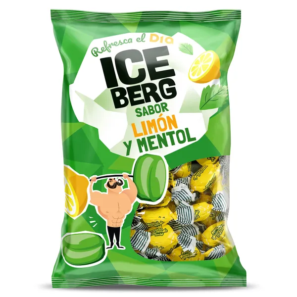 Caramelos sabor mentol y limón Iceberg de Dia bolsa 300 g 2