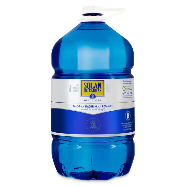 Agua mineral Solán de Cabras 5 L 2