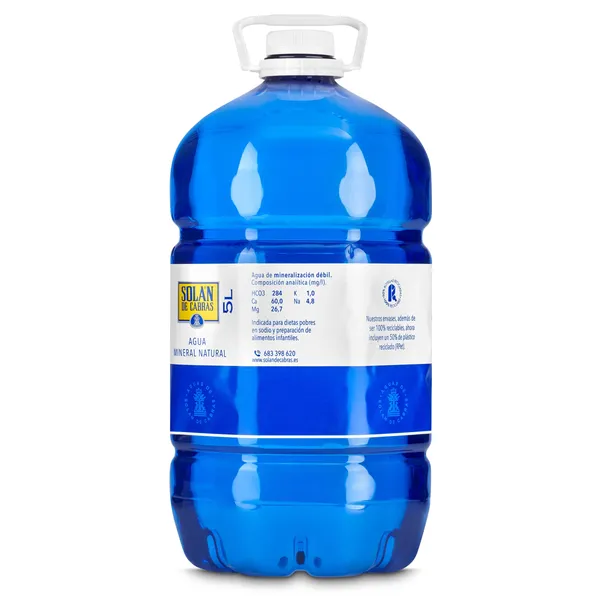 Agua mineral Solán de Cabras 5 L 3