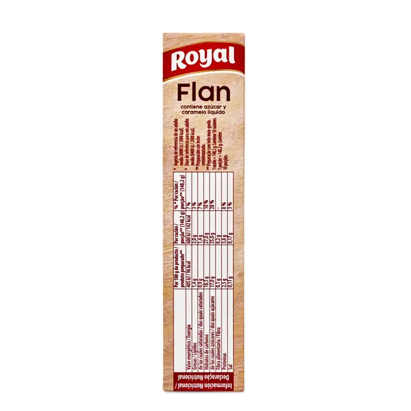 Preparado para flan contiene caramelo líquido Royal caja 232.5 g 4