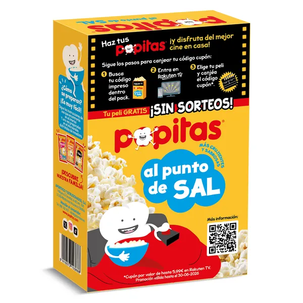 Palomitas con sal para microondas Popitas 300 g 4