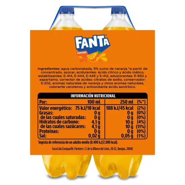 Fanta de naranja 2 x 2 L 3