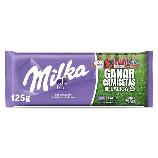 Chocolate con leche Milka 125 g 2
