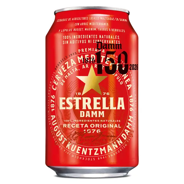 Cerveza Estrella Damm 33 cl 2