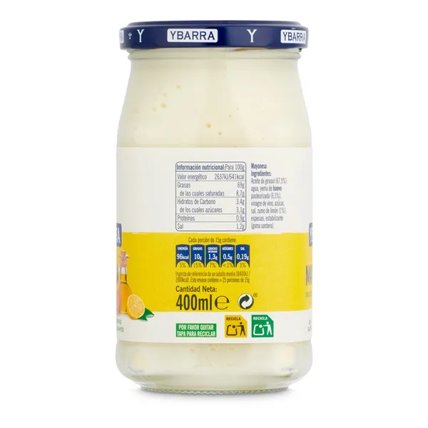 Mayonesa Ybarra 400 ml 3
