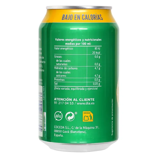 Refresco de té al limón Upss Dia lata 33 cl 3
