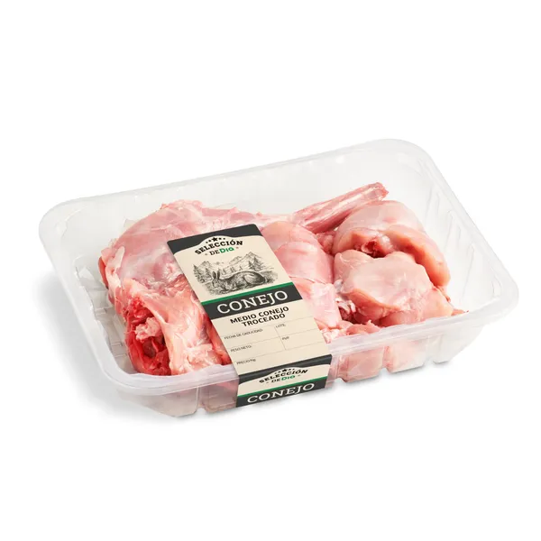 Medio conejo troceado Selección de Dia 800 g aprox.