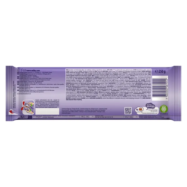 Chocolate con leche con avellanas Milka 250 g 3