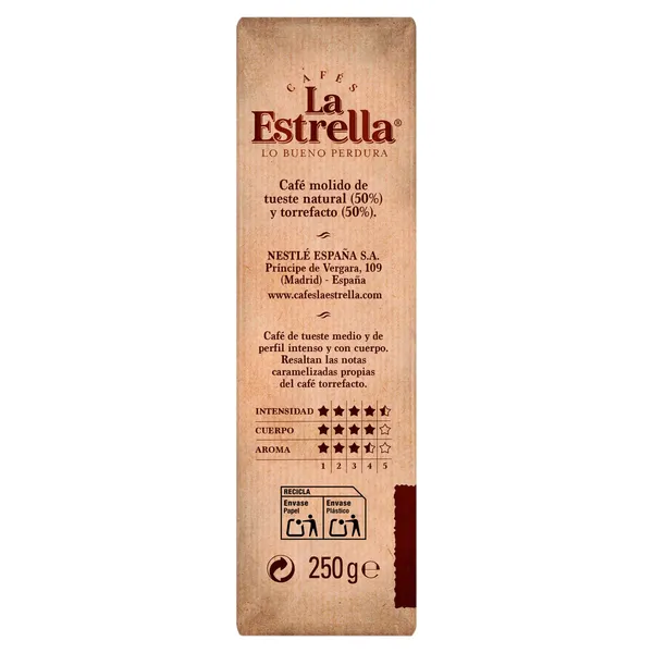 Café molido mezcla La Estrella 250 g 4