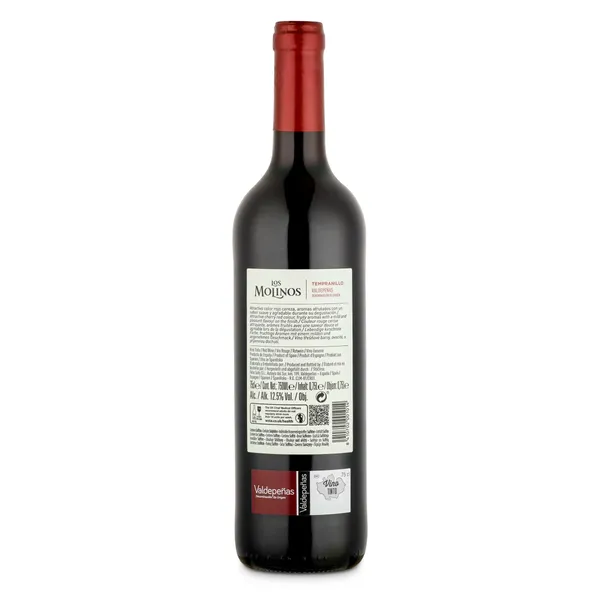Vino tinto D.O. Valdepeñas Molinos botella 75 cl 2
