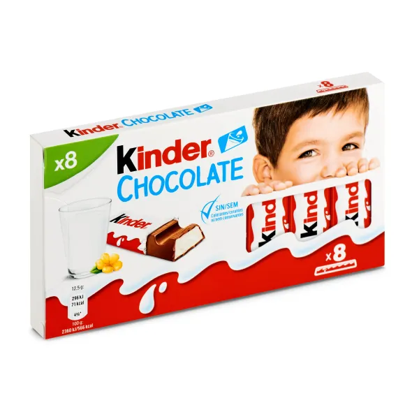 Barritas de chocolate con leche Kinder 100 g 3