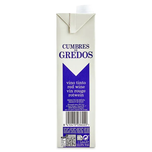 Vino tinto Cumbre de Gredos 1 L 4
