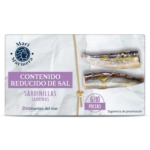 Sardinillas en aceite de oliva reducido en sal Dia Mari Marinera 65 g 2