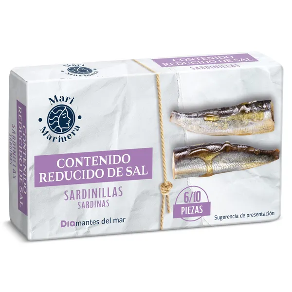 Sardinillas en aceite de oliva reducido en sal Dia Mari Marinera 65 g 3