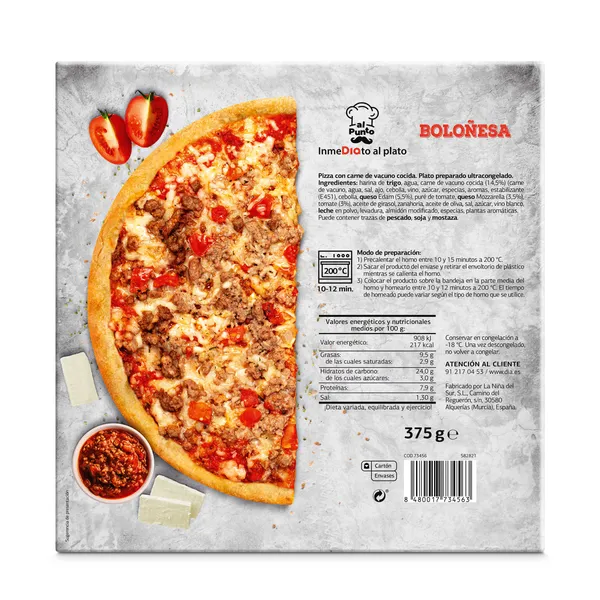 Pizza boloñesa Dia Al Punto 375 g 4