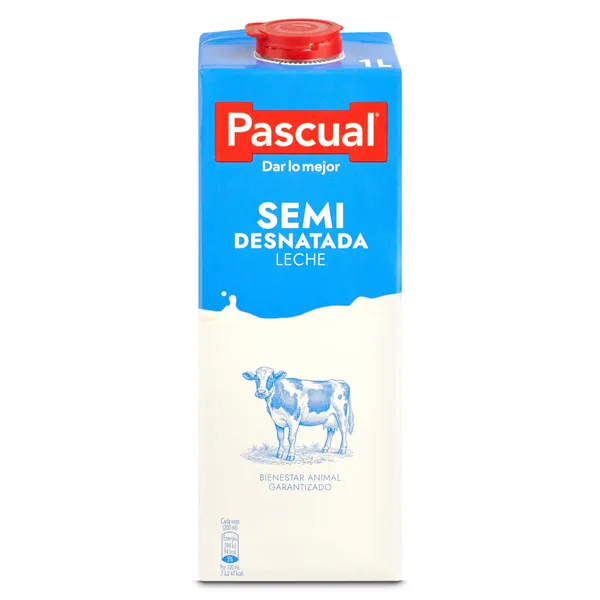 Leche semidesnatada Pascual brik 1 l 2