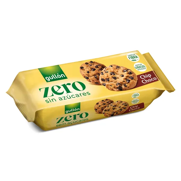 Galletas chip choco con pepitas de chocolate sin azúcares Gullón 125 g 2