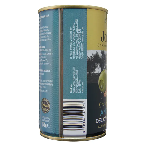 Aceitunas rellenas de anchoa del cantábrico Jolca 150 g 4