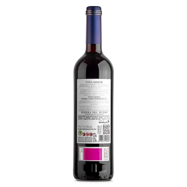 Vino tinto D.O. Ribera del Duero Viña Mayor botella 75 cl 2