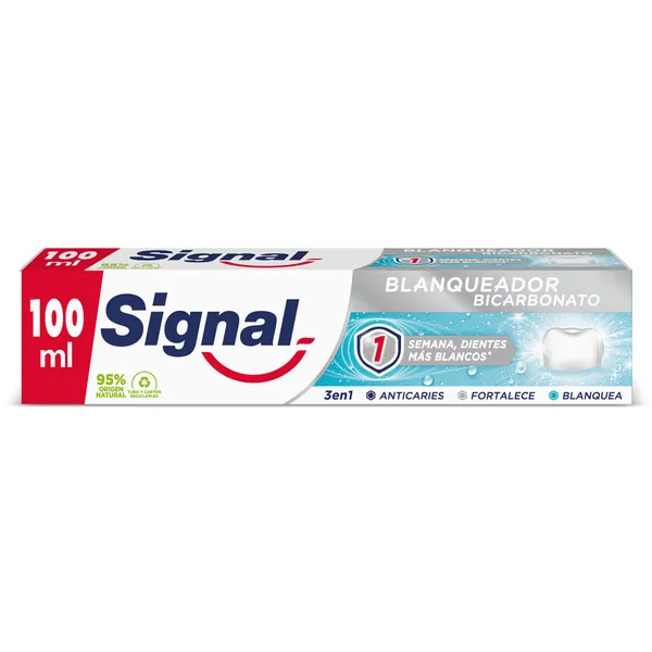 Pasta de dientes blanqueadora bicarbonato Signal 100 ml 2